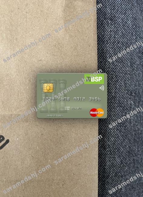 Solomon Islands BSP Bank mastercard photolook front